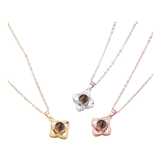 Collar de Flor con Foto Proyectada – Personalizable