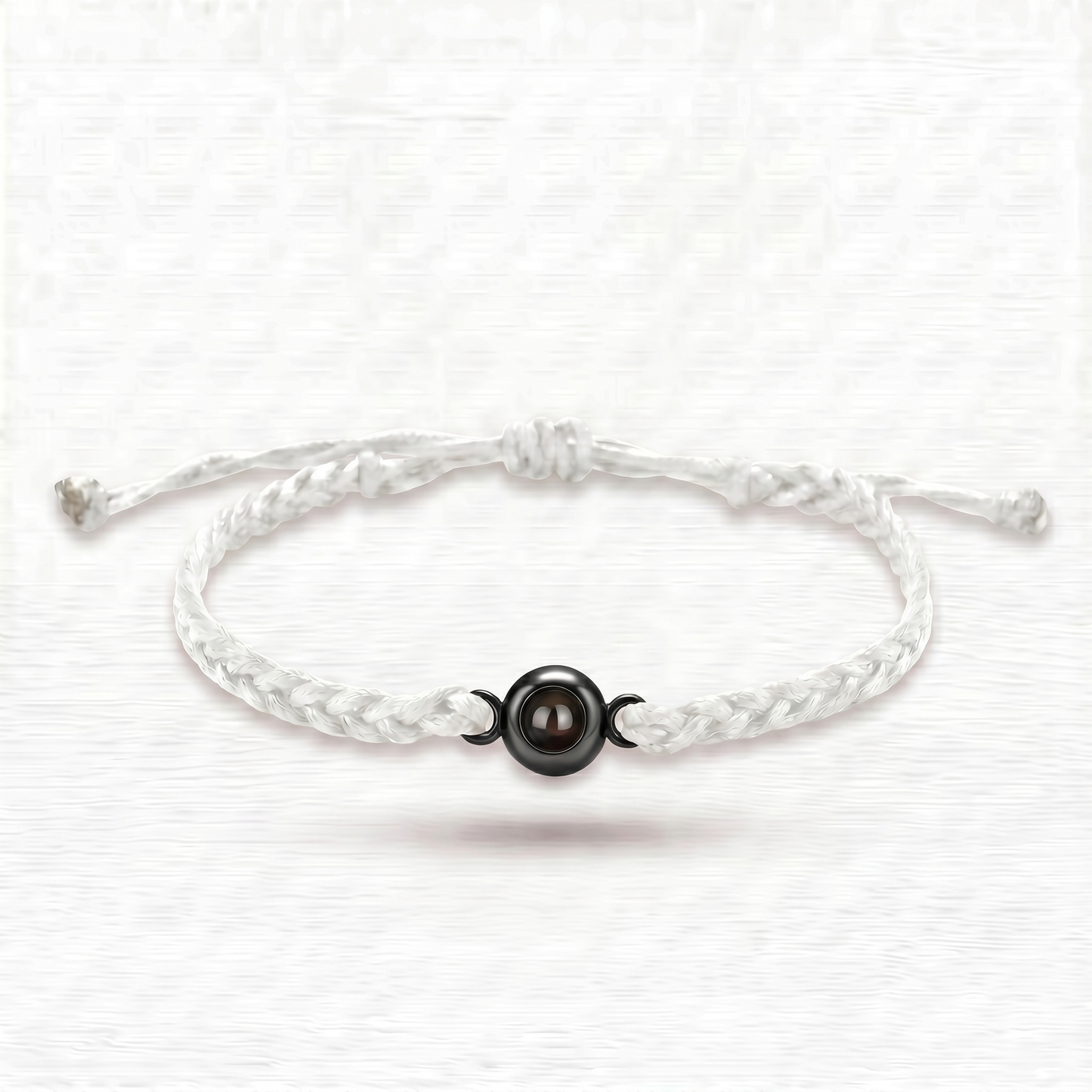 Pulsera de Cordón Blanco con Foto Proyectada - Personalizable