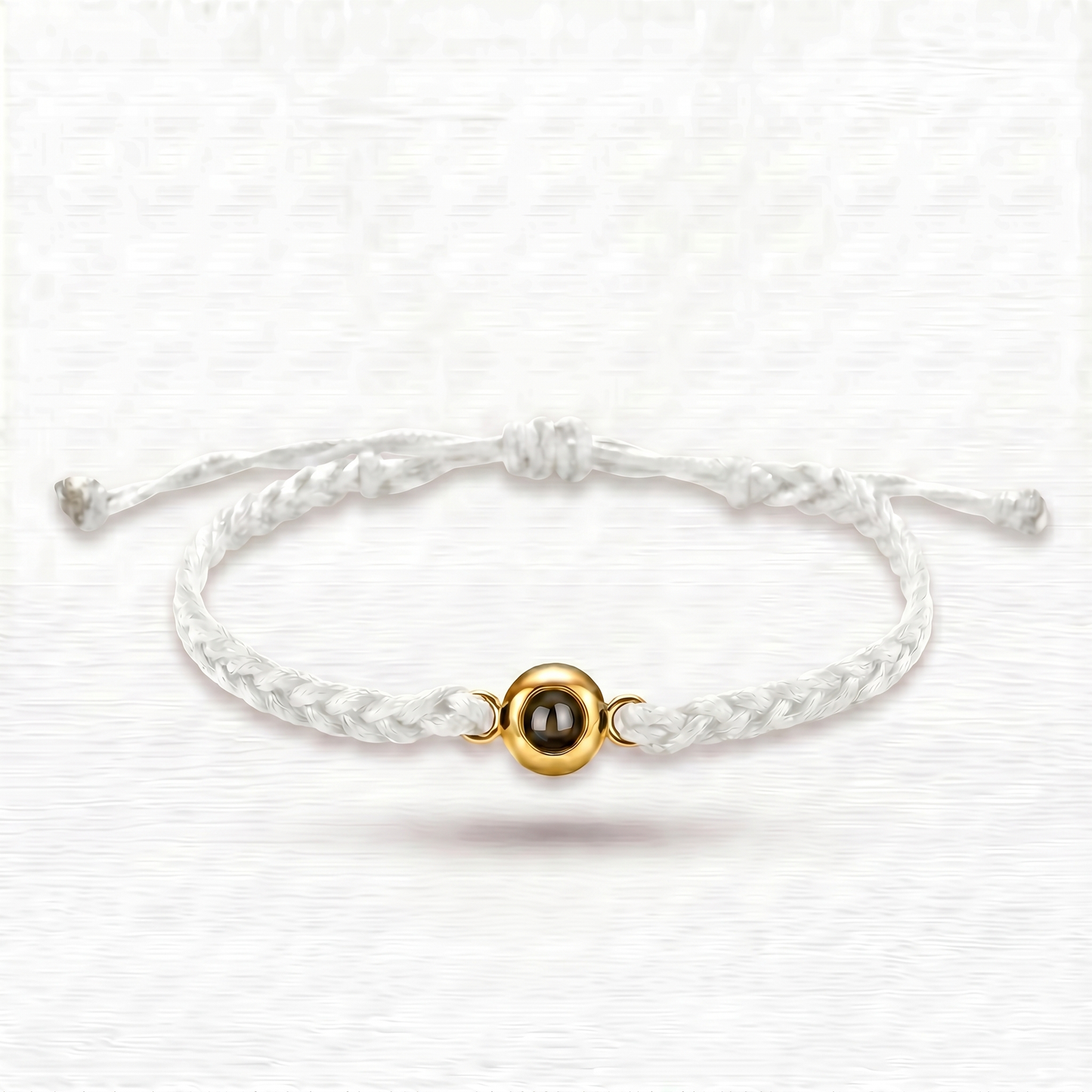 Pulsera de Cordón Blanco con Foto Proyectada - Personalizable